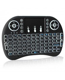 Мини клавиатура с тачпадом i8, QWERTY, Wifi, LED-подсветка